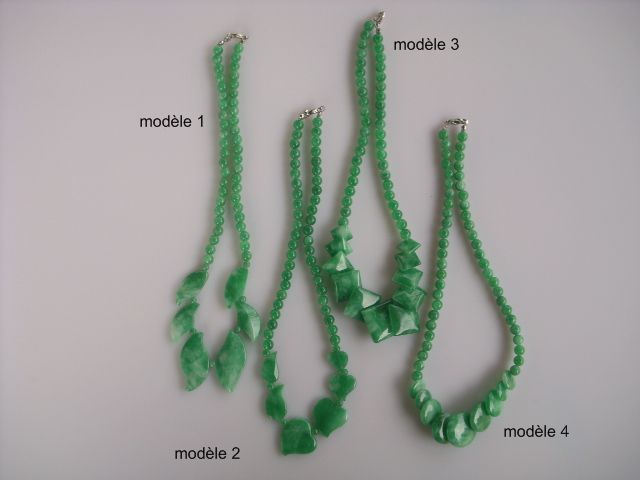 Dark jade coloured necklace